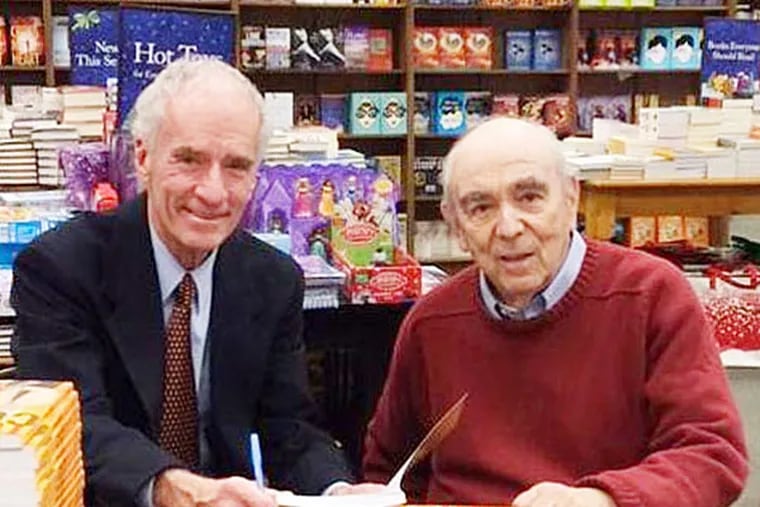 Police Superintendent Chitwood (left) and author Harold Gullan will sign copies of the book tomorrow in Center City. (Stephanie Farr/Staff)