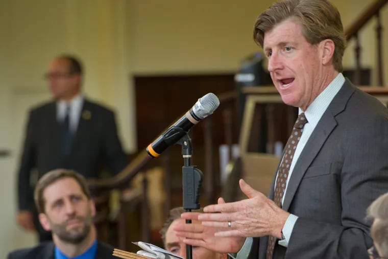 Former U.S. Rep. Patrick Kennedy speaks at a hearing on drug and alcohol treatment.