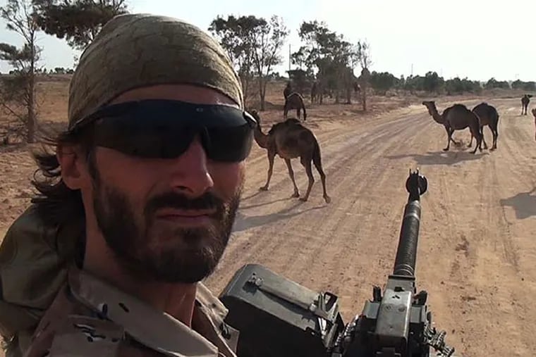 Matthew VanDyke in Libya. He's the subject of Marshall Curry's new documentary, "Point and Shoot." (MATTHEW VANDYKE)