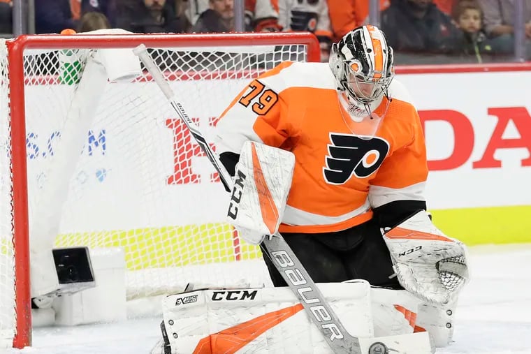 Flyers goaltender Carter Hart will make his seventh start in the last eight games Thursday in Boston.