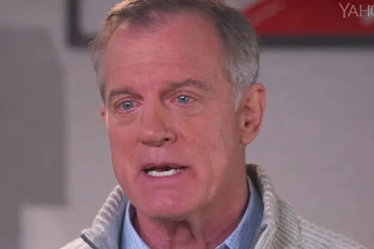 Stephen Collins breaks down during interview with Katie Couric on ABC News. (screenshot via ABC News video)