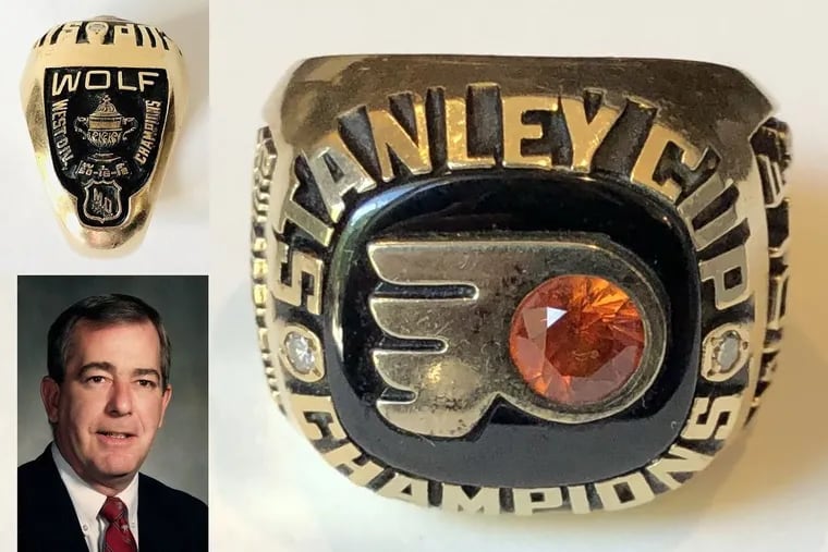 Dr. John Henry Wolf Jr., team doctor for the beloved Broad Street Bullies during their back-to-back championship runs in the 1970s, was given personalized Stanley Cup rings for each title.