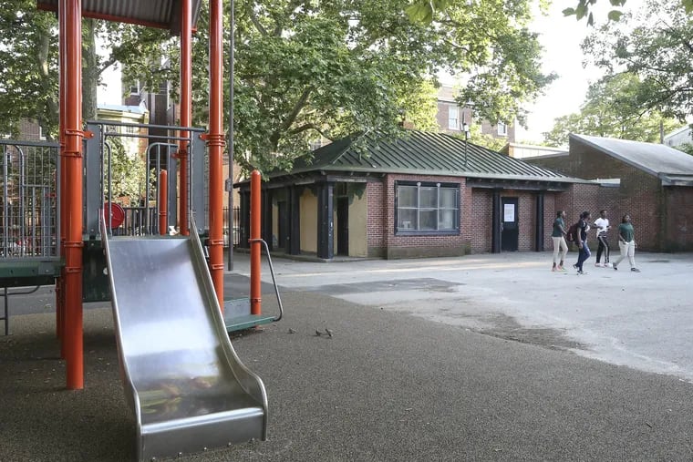 The community cente in Queen Village's Weccacoe playground will be demolished to make room for a memorial for a memorial to the formal African American burial ground that occupied the site in the 19th Century. 