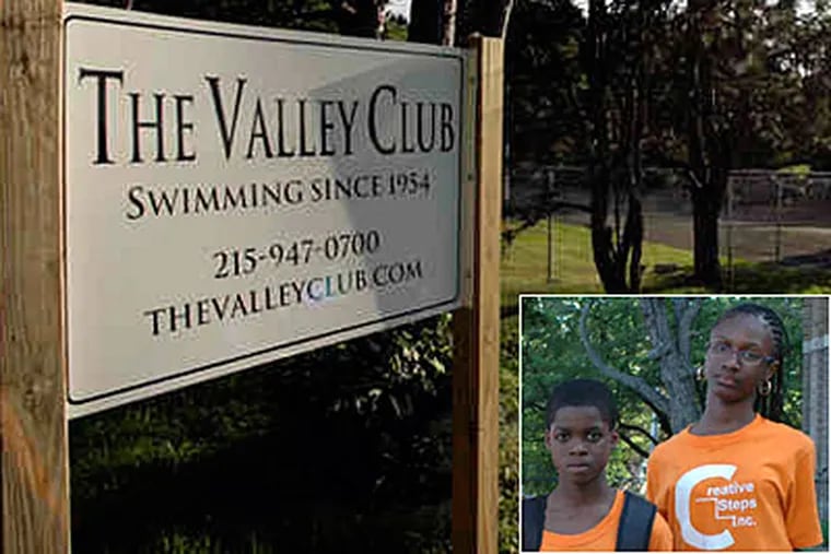 Days after they visited The Valley Club, campers with Creative Steps learned their membership had been rescinded. Campers (inset) allege they overheard disparaging remarks. (James Heaney, Yong Kim / Staff Photographers)