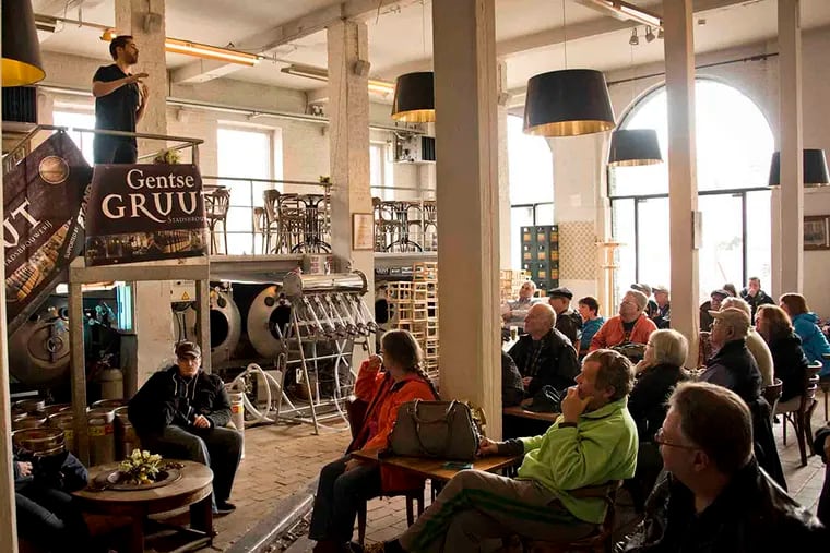 The sermon on the pint at the Gruut Brewery, in Ghent, Belgium.