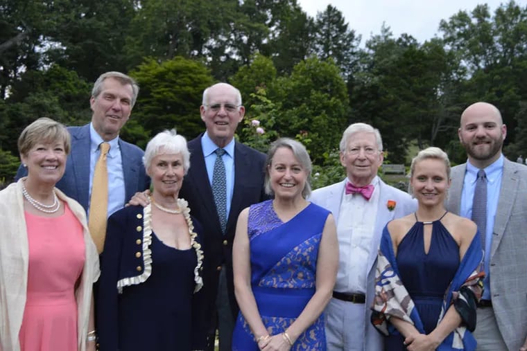 Honorees Susan and Moses Feldman (second from left) with (from left) Debra Rodgers, Paul Meyer, and event co-chairs Natalie and Ralph Hirshorn, and Elizabeth and Kyle Salata.