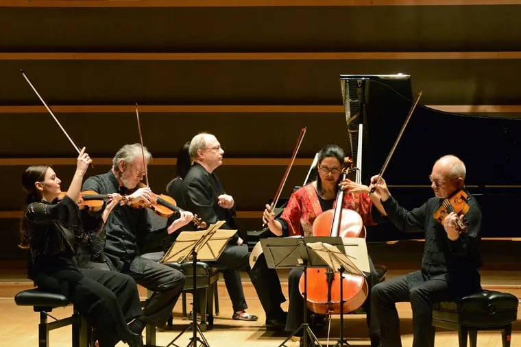 Sunday afternoon at the Perelman Theater, the Juilliard String Quartet and pianist Marc-AndrÃ© Hamelin perform the DvorÃ¡k Piano Quintet in A Major, Opus 81.