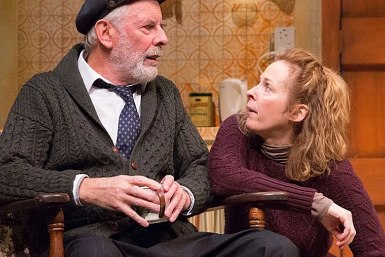 David Howey and Kathleen McNenny in the Philadelphia Theatre Company production of "Outside Mullingar."
