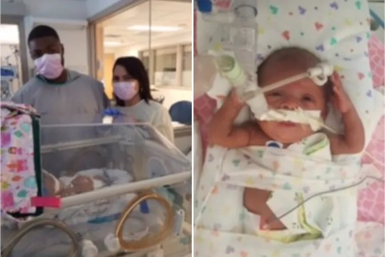Brian and Christiana Sanders watched their daughter, Melanie, in the intensive care unit at Children's Hospital of Philadelphia in 2016. They allege that she died as the result of an infection at the hospital.