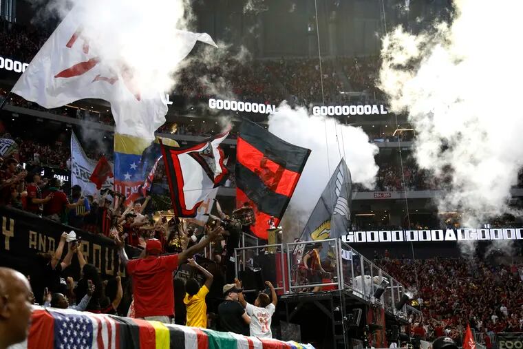 Atlanta United's 3-0 win over the Los Angeles Galaxy was watched by 72,548 fans at Mercedes-Benz Stadium, the largest crowd for a regular season game in MLS history.