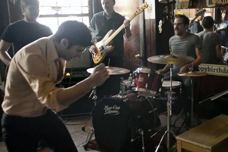 Low Cut Connie, a Philadelphia band fronted by Adam Weiner (left), got some love from President Obama as he selected its “Boozophilia” for his daytime music-streaming playlist on Spotify. (TOM GRALISH/File Photograph)
