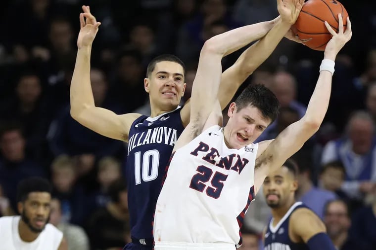 Penn ended Villanova's 25-game winning Big 5 streak on the way to clinching at least a share of this season's City Series title.