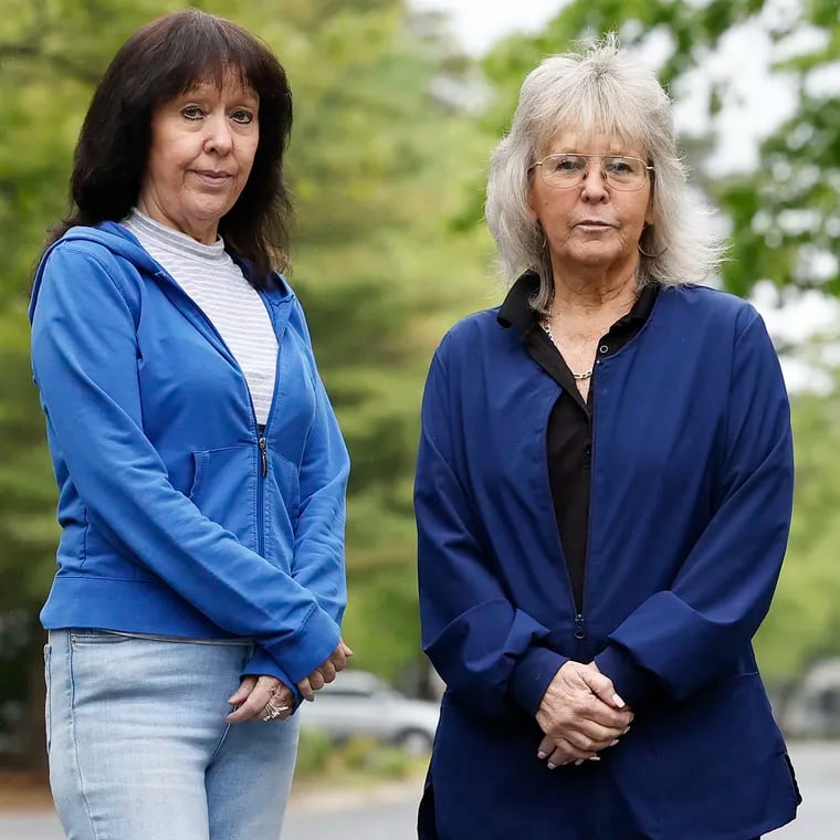 Sisters Karen Schiendelman (left) and Anne Bortner were investors with Joe Pezzano, a Collegeville accountant who died last Christmas. They gave him money they'd inherited from their parents. Their brother, a retired PECO worker, had rolled his pension into the fund. Now, they're trying to find their money.