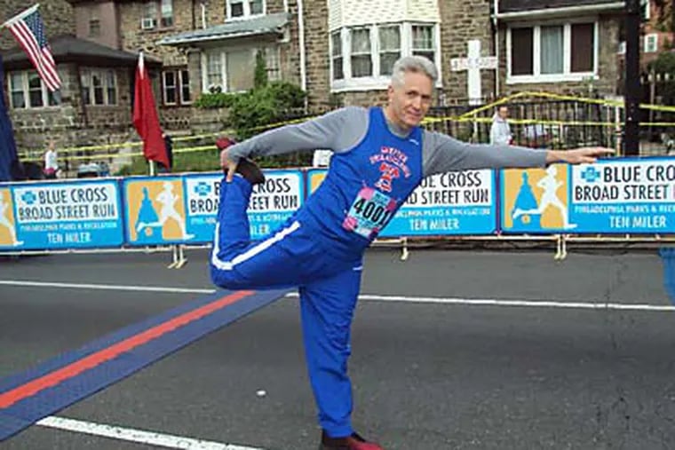 Rory McManus has run 32 Broad Street Runs and 34 Rock & Roll half-marathons down Kelly Drive. &quot;This isn't Guadalcanal,&quot; he says. &quot;Out of respect, quitting is not an option.&quot;