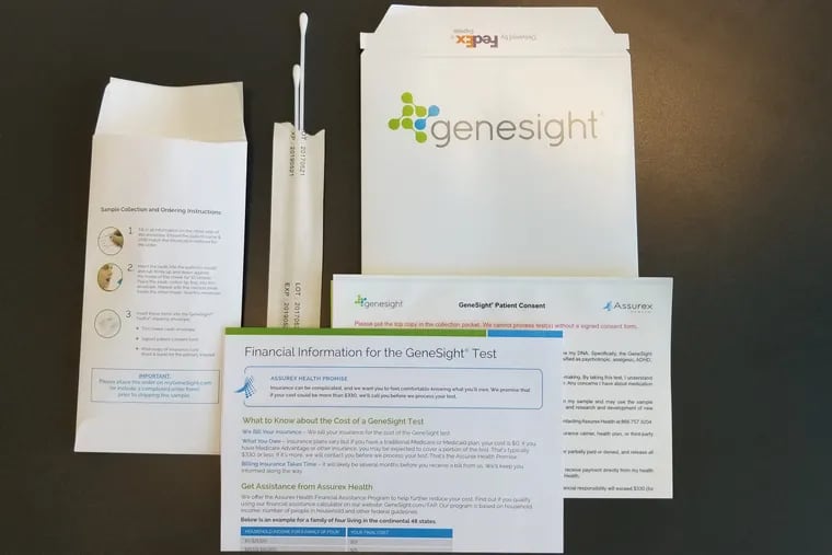 A GeneSight test kit.