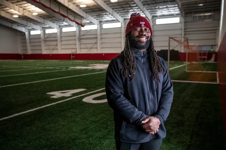 Prince Moody poses for a portrait at the Temple University Aramark Student Training and Recreation (STAR) Complex in Philadelphia, Pa. on Thursday, December 9, 2021.