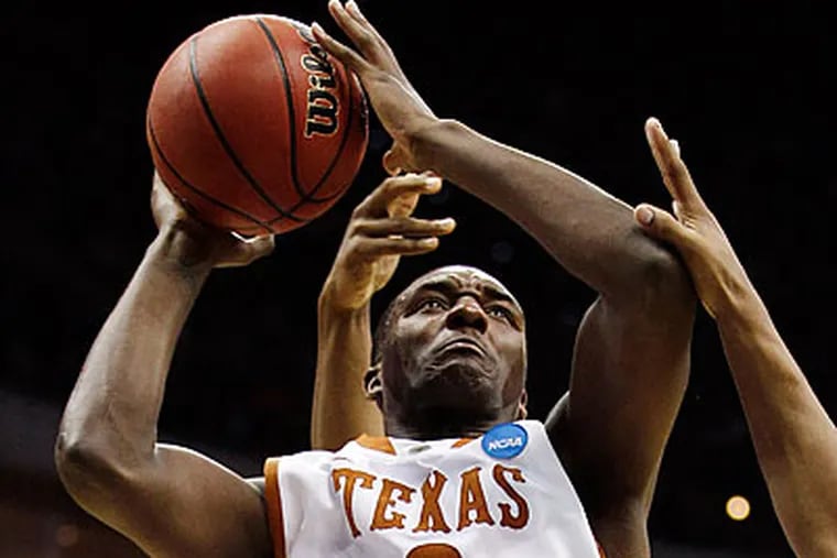 Texas guard/forward Jordan Hamilton was among the players who worked out for the 76ers yesterday. (Charlie Riedel/AP file photo)