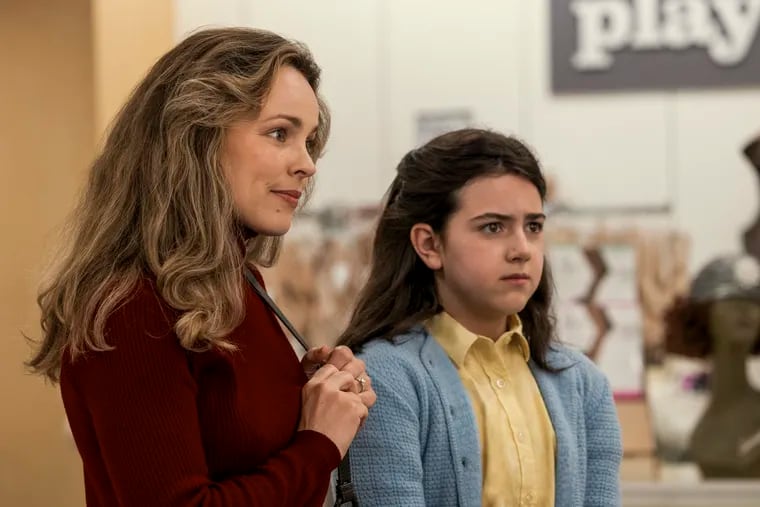 Rachel McAdams (left) as Barbara Simon and Abby Ryder Fortson as Margaret Simon in "Are You There God? It's Me, Margaret."