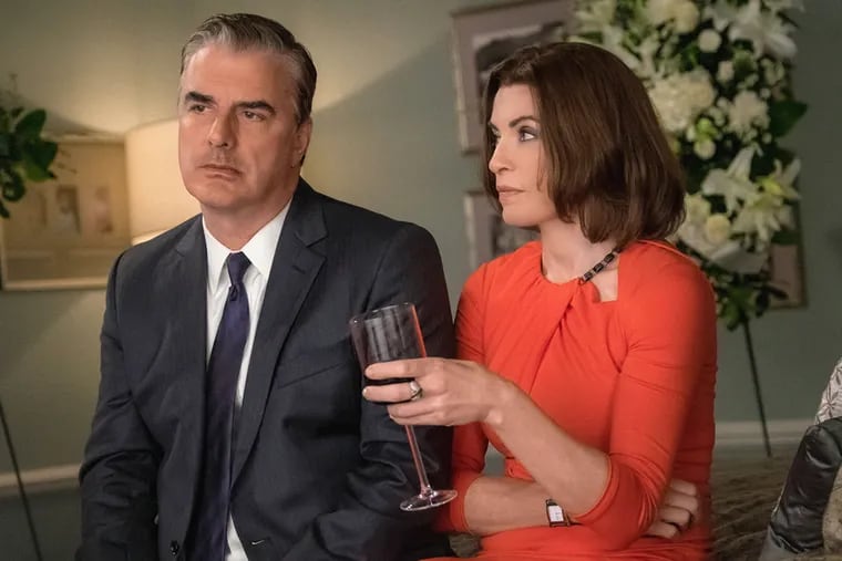 Chris Noth and Julianna Margulies in one of the final episodes of CBS' "The Good Wife."