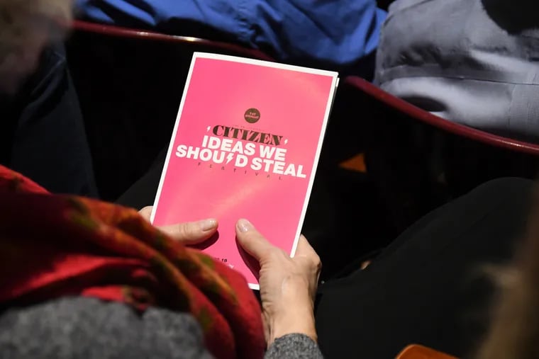 Community members and leaders gathered in November 2018 for the Philadelphia Citizen's first annual Ideas We Should Steal Festival, to identify promising ways to tackle issues like gentrification and abandoned lots across the city.