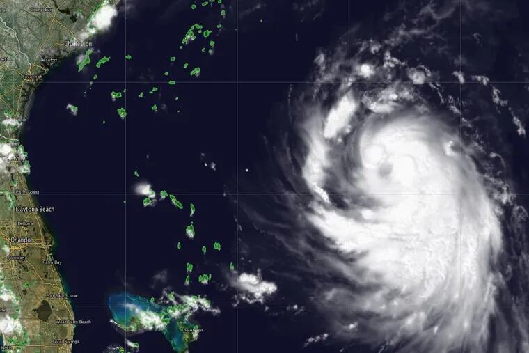 Tropical storm Gert before it became an Atlantic hurricane, the second of the season.