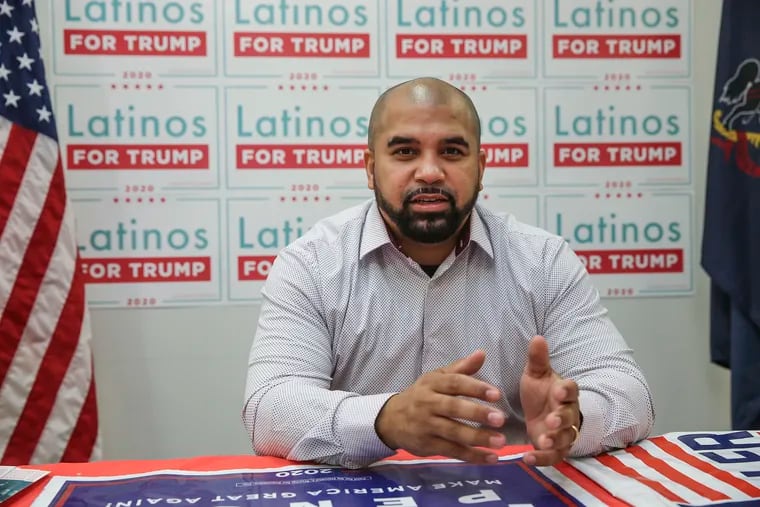 Tim Ramos, an Allentown truck driver, former mayoral candidate, and local GOP leader, at the Lehigh County Republican Committee's headquarters in Allentown.