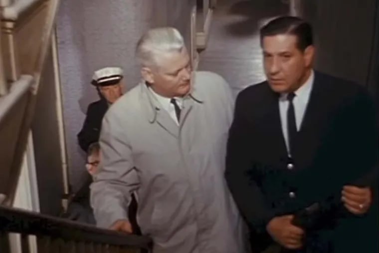 Frank Rizzo is seen in a screenshot from Lawbreaker, one of the first reality-based law enforcement shows on television.