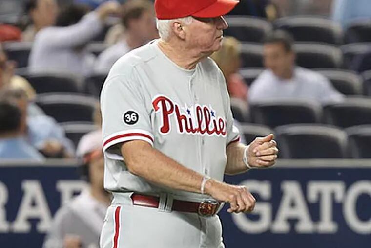 "We are not playing good right now at all," Phillies manager Charlie Manuel said. (Seth Wenig/AP)