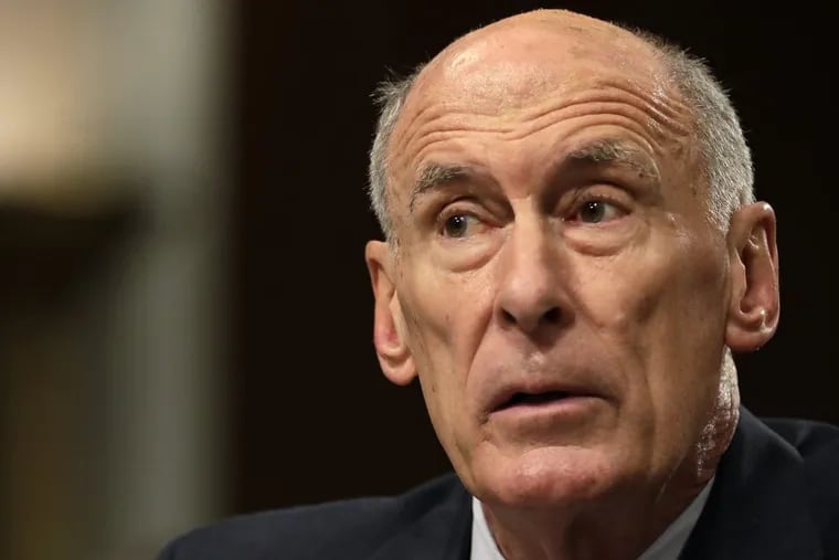 Director of National Intelligence Dan Coats listens to a question during a Senate Armed Services Committee hearing on 'Worldwide Threats' last month.