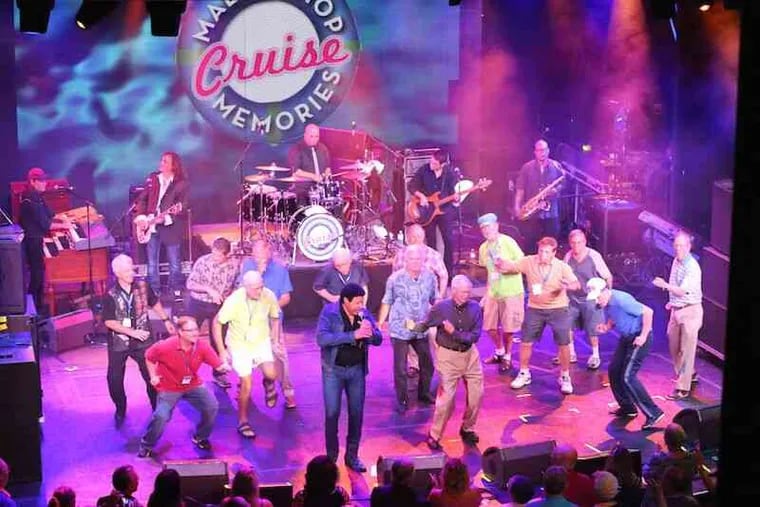 Chubby Checker of “Twist” fame is joined by dancing fans for “Malt Shop Memories.”