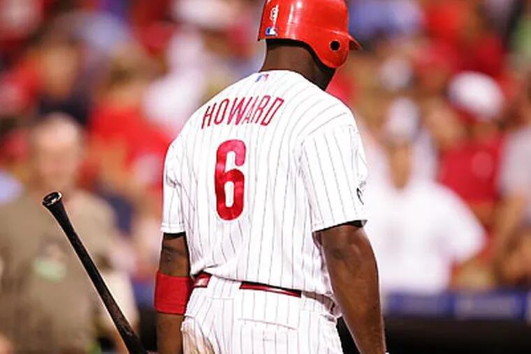 Ryan Howard struck out 13 times in last fall's World Series. (David Swanson/Staff file photo)