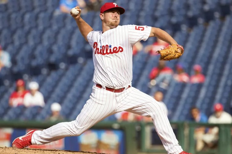 Mark Leiter pitched well in Game 2 against the Braves.