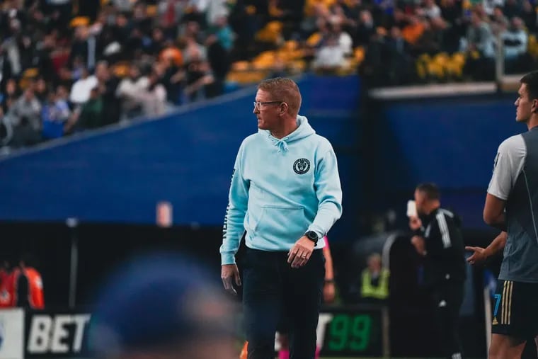 Jim Curtin on the sideline during Saturday's game.