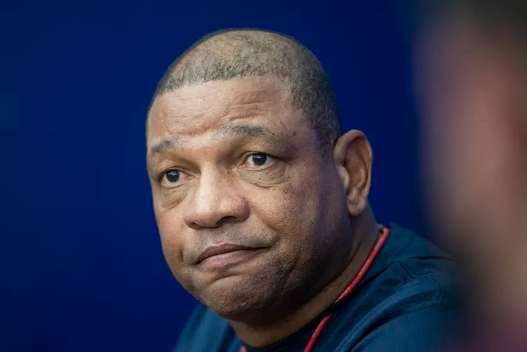 Sixers head coach Doc Rivers talks to reporters during the first day of training camp practice on Tuesday, September 28, 2021, at the Seventy Sixers Practice Facility in Camden, N.J.
