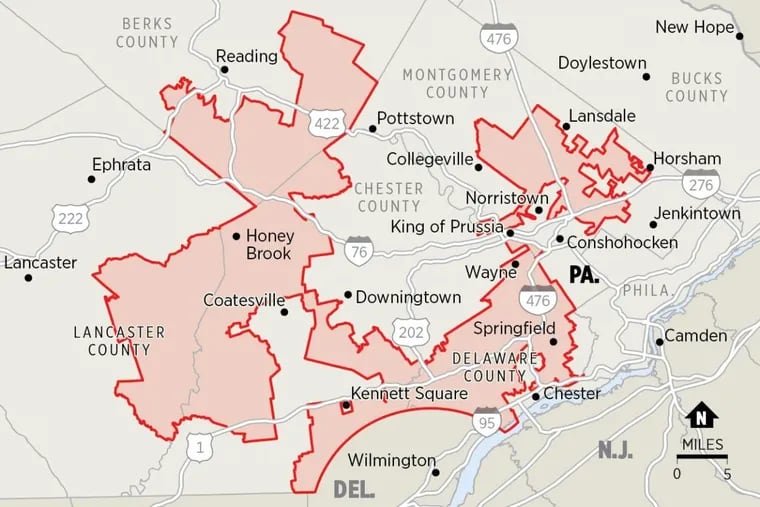 Pennsylvania’s Seventh Congressional District has been cited as an example of extreme partisan gerrymandering.