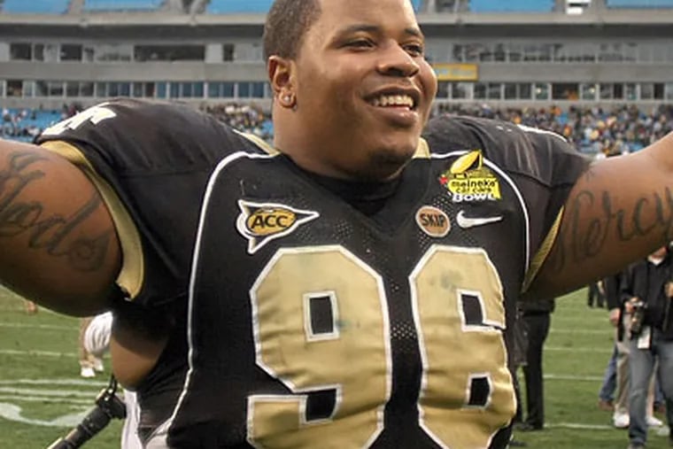 The Eagles have reportedly signed former Wake Forest defensive tackle  Boo Robinson. (Nell Redmond/AP file photo)