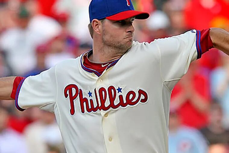 Ryan Madson finished off the Phillies' win on Monday. (Steven M. Falk/Staff Photographer)