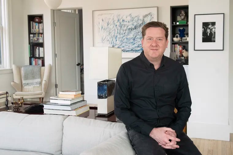 Patrick Keane poses for a portrait in his NoHo apartment in New York, NY on Tuesday, May 25, 2021. Keane, a Wynnewood native, is CEO of the Action Network, a sports media firm that was just sold for $240 Million to a Better Collective, a Danish gaming company.