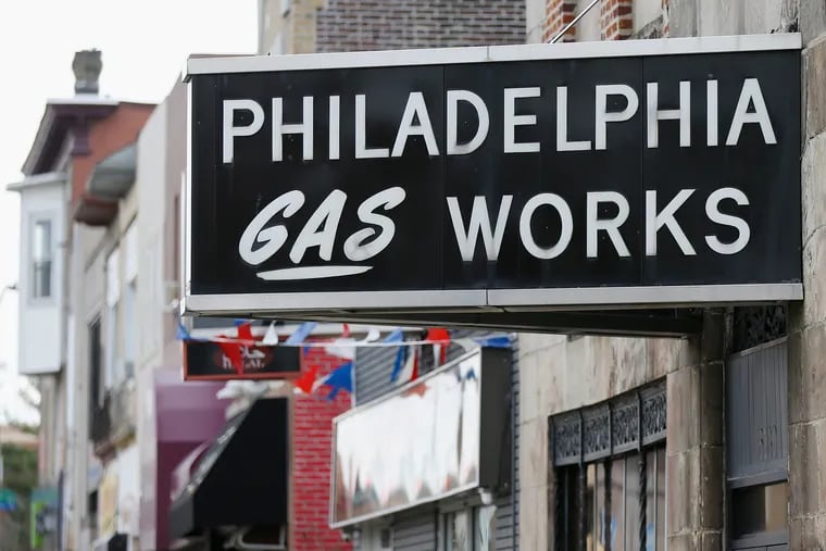 The Philadelphia Gas Works service center in the 5200 block of Chestnut Street is pictured in West Philadelphia on Wednesday, Nov. 20, 2019.