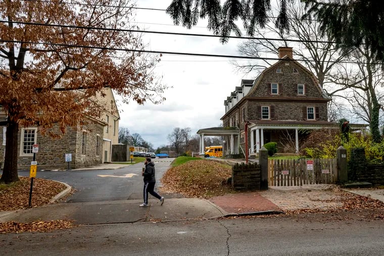 The Pennsylvania School for the Deaf owns the adjacent house, once known as Boxwood, on the right. On Friday the Philadelphia Historical Commission voted to allow the school to raze the property.