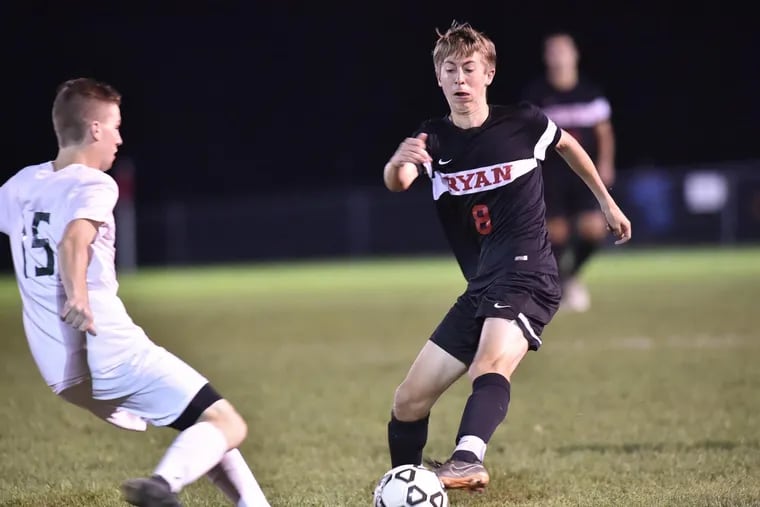 The Archbishop Ryan soccer team advanced to the Catholic League quarterfinals with a 3-2 win over Cardinal O'Hara.