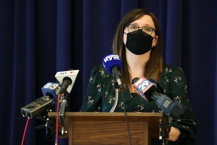 Philadelphia school district chief talent officer Larisa Shambaugh, shown in this 2021 file photo, said the district aims to hire 900 teachers for the 2022-23 school year.