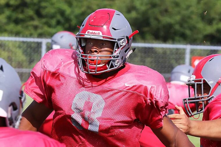 Vineland’s Nihym Anderson, a Maryland recruit, is one of South Jersey’s top linebackers.