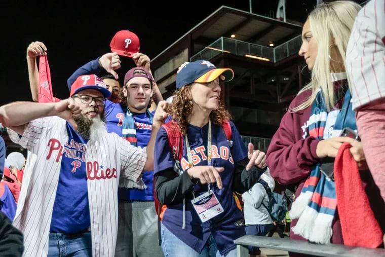 I wore an Astros jersey to a Phillies World Series home game