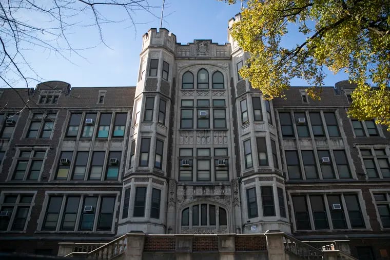 Frankford High School, on Oxford Avenue, will likely be closed all next year because of damaged asbestos and other work that needs to be done.