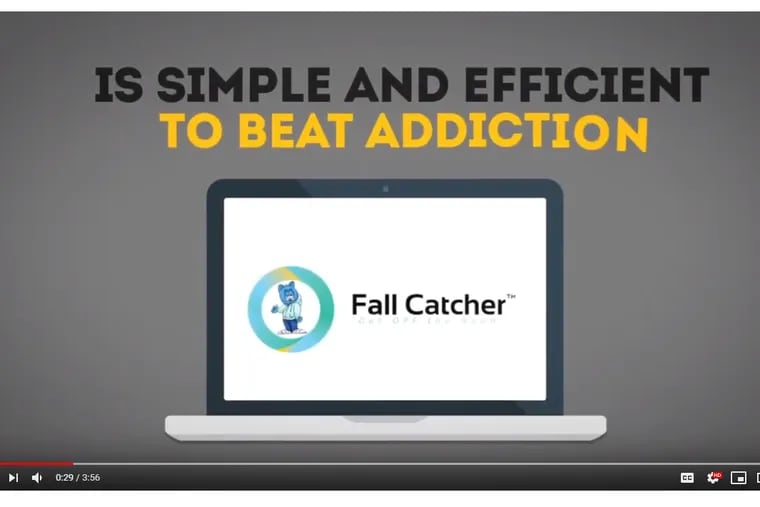 From a Fallcatcher promotional video. The SEC says the app was a scam and is setting up a fund to compensate investors, many from the Philadelphia area.