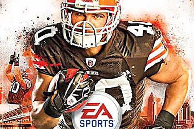Browns running back Peyton Hillis blames the "Madden Curse" for his troubles this season.