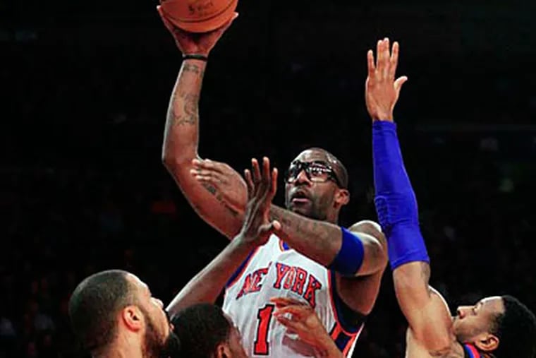 A report over the weekend said the 76ers had asked the Knicks about Amar'e Stoudemire's availability. (Frank Franklin II/AP)
