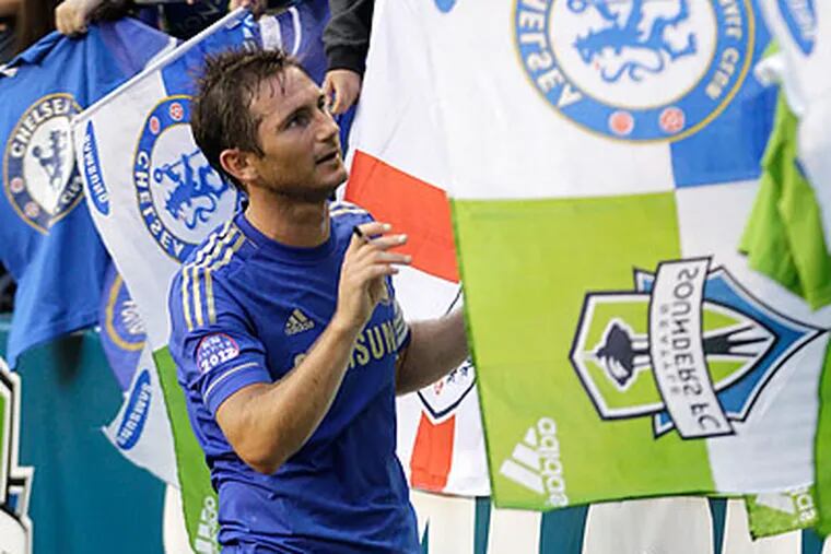 Frank Lampard has watched Chelsea grow into one of the world's strongest soccer brands during his career. (Ted S. Warren/AP)