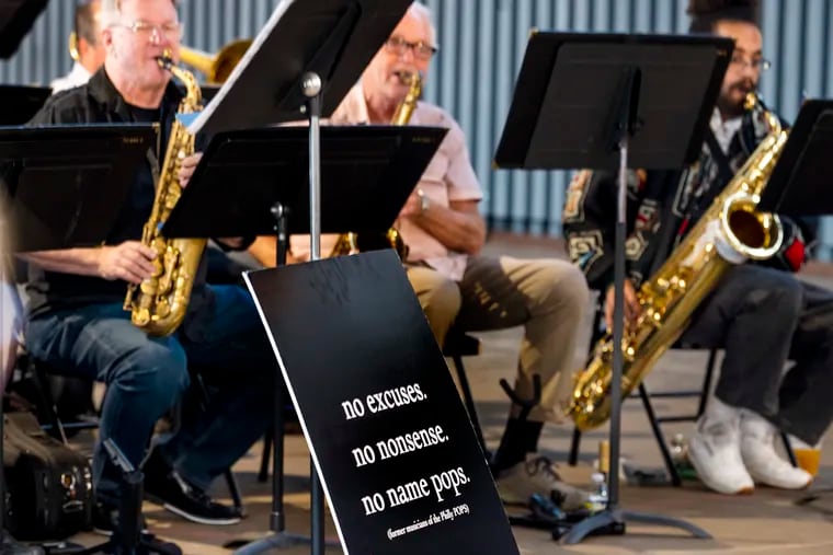 The No Name Pops performs a free concert on the Cherry Street Pier in May. The ensemble is made up of former Philly Pops musicians.